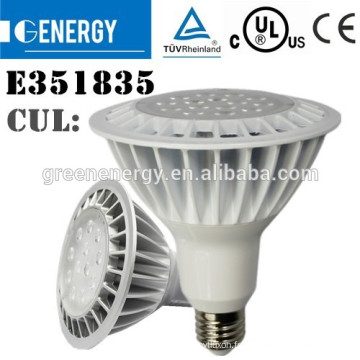 TUV CE UL listé led lumière Epistar 3000k 120 v Energy star ip67 led par 38